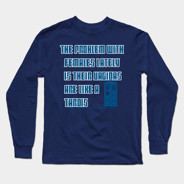 Tardis Long Sleeve T-Shirt by Wicked9mm